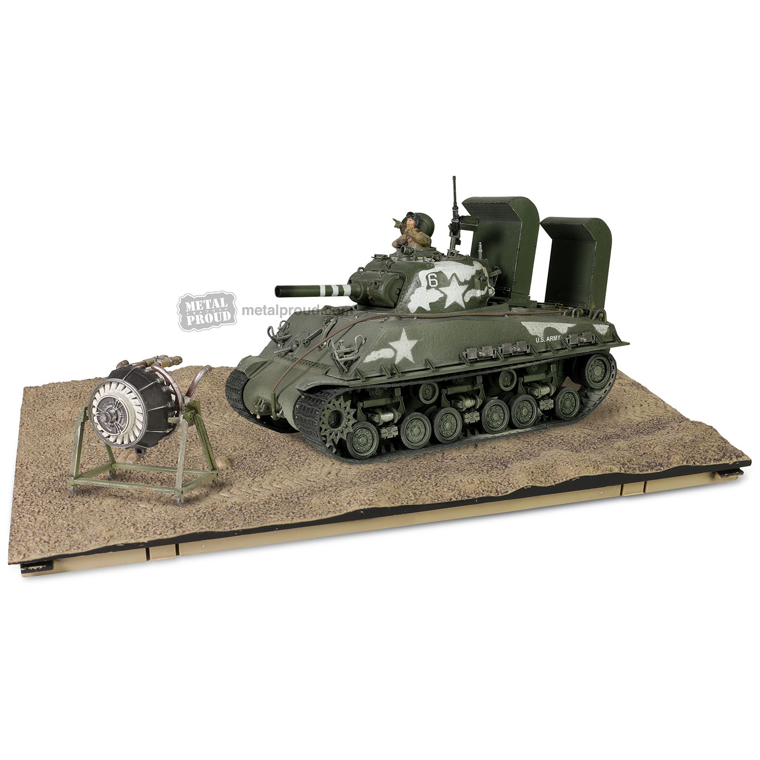 1/32 U.S. medium tank Sherman M4 (105) HVSS with deep wading gear