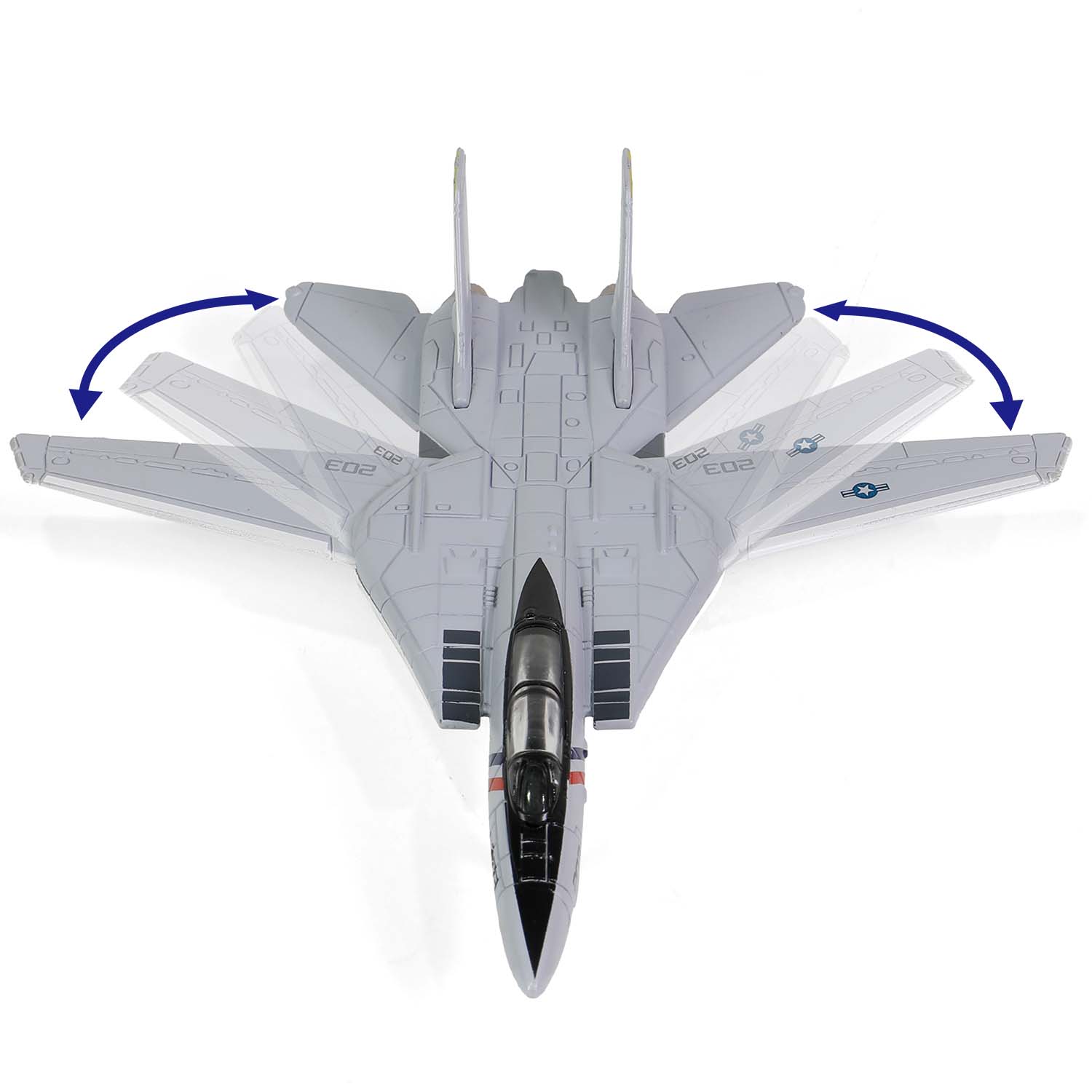 WJ-831103 美国海军企业号航母甲板 x 传奇 F-14 雄猫系列