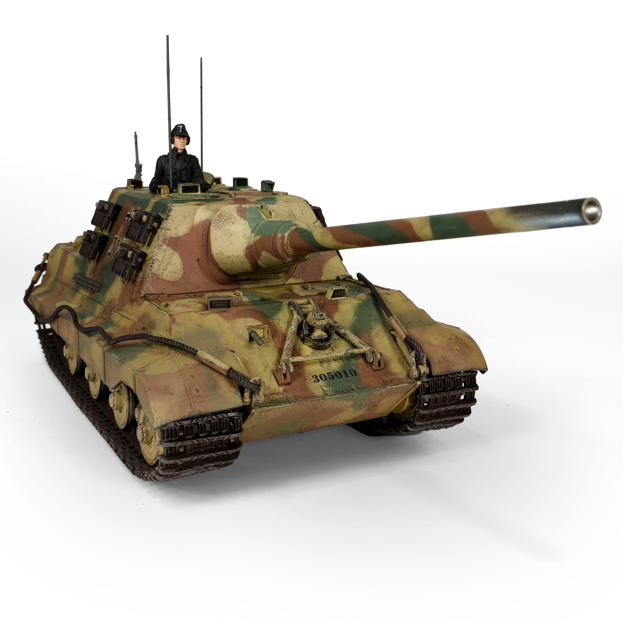 德军歼击车 "猎虎" 配保时捷悬挂系统 (包括一个士兵公仔)