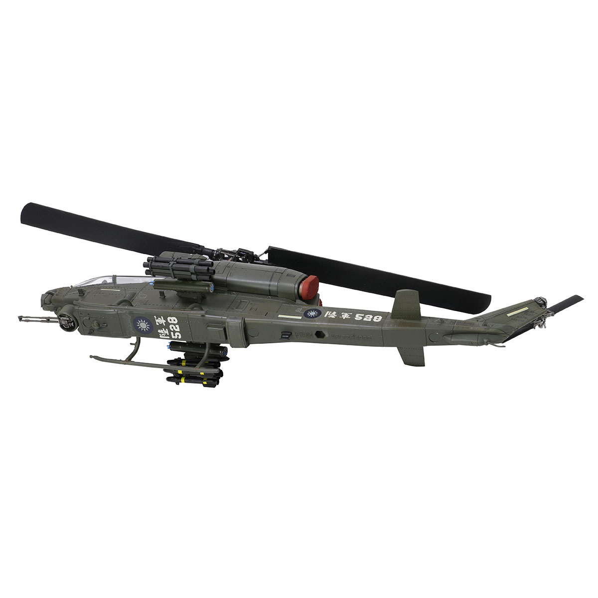 贝尔AH-1W “威士忌眼镜蛇” 直升机 (左: 拖式导弹 + M261 19联装火箭 | 右: 地狱火导弹 + M260 7联装火箭)