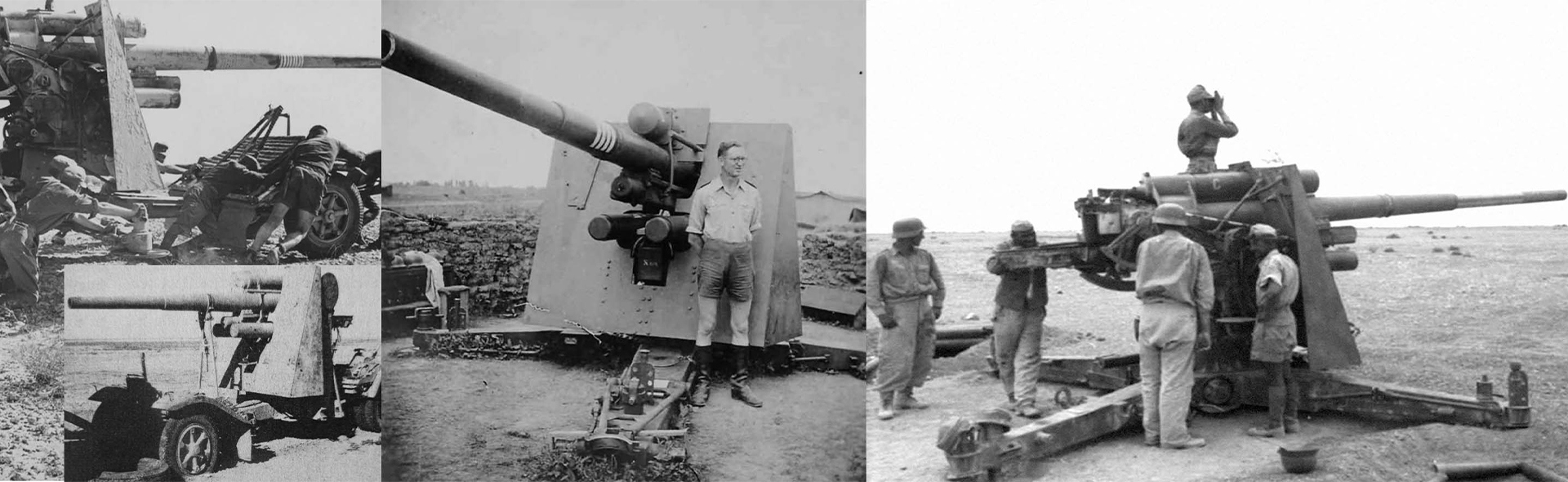 German Krupp Flak 36 with Flak Rohr 18 gun barrel & sd. 202 tow vehicle