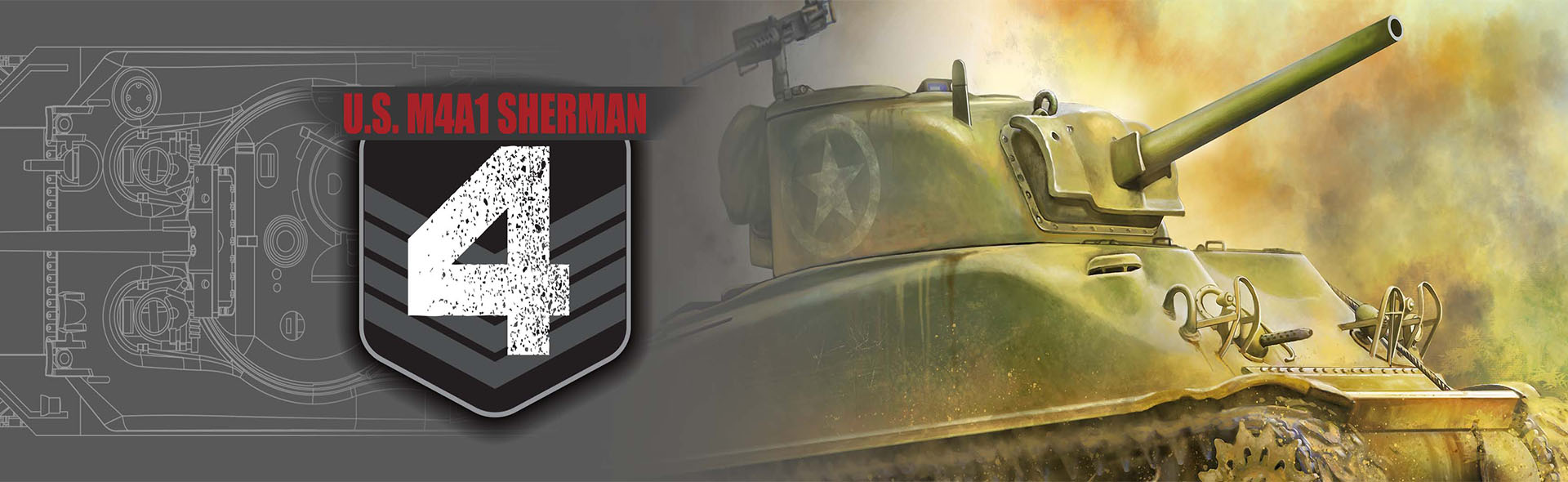 1/72 U.S. M4A1 Sherman tank