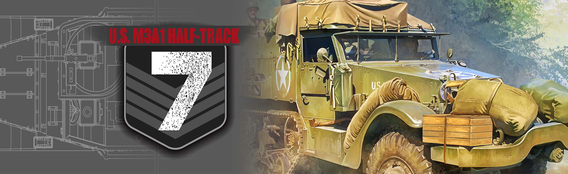 1/72 U.S. M3A1 Half-track