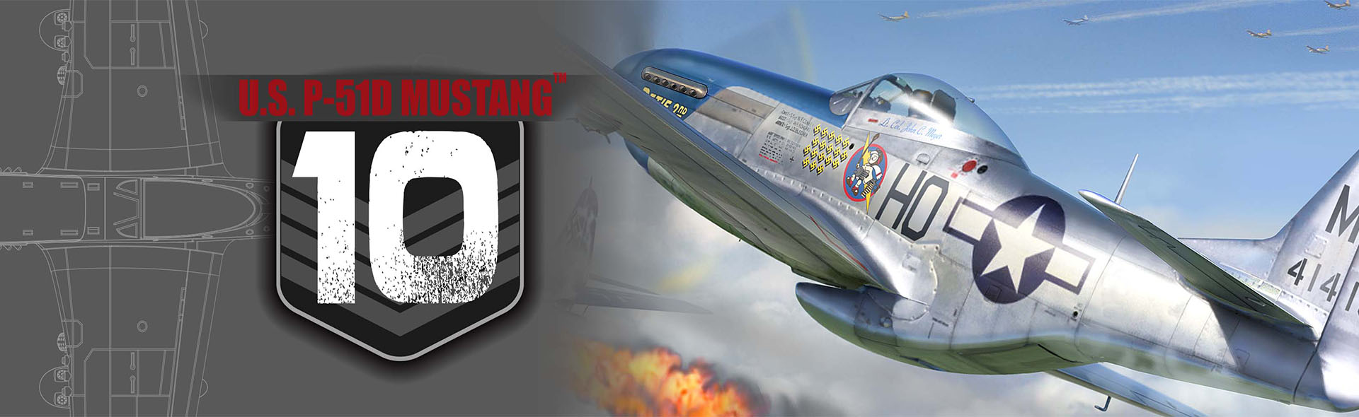 1/72 U.S. P-51D Mustang aircraft