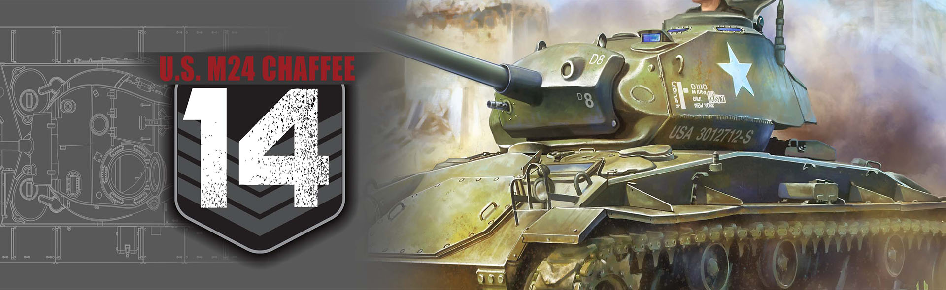 1/72 U.S. M24 "Chaffee" tank