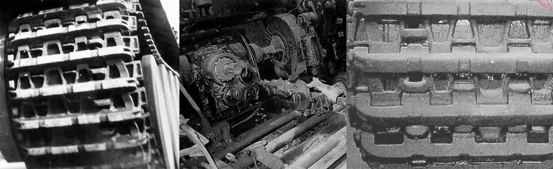 German Tiger I tank - Metal track link set (Early production type: Kgs/63/725/130)