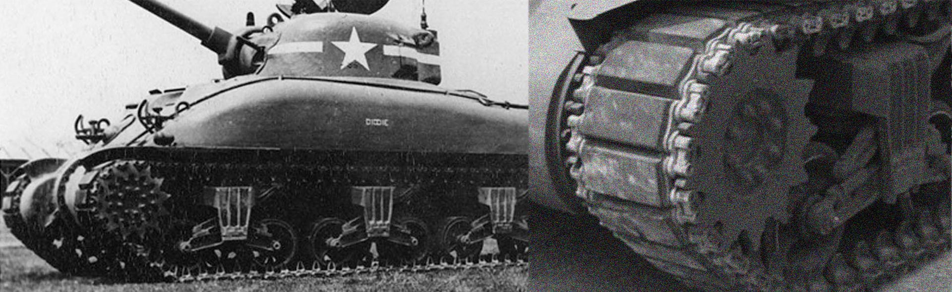 U.S Sherman M4 tank VVSS Suspension type - Metal upgrade track link set