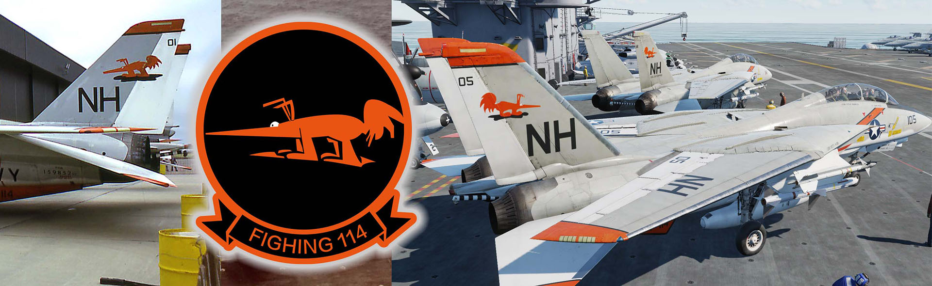 1/200 CVN-65 Enterprise deck + 4' Legendary F-14 Tomcat series