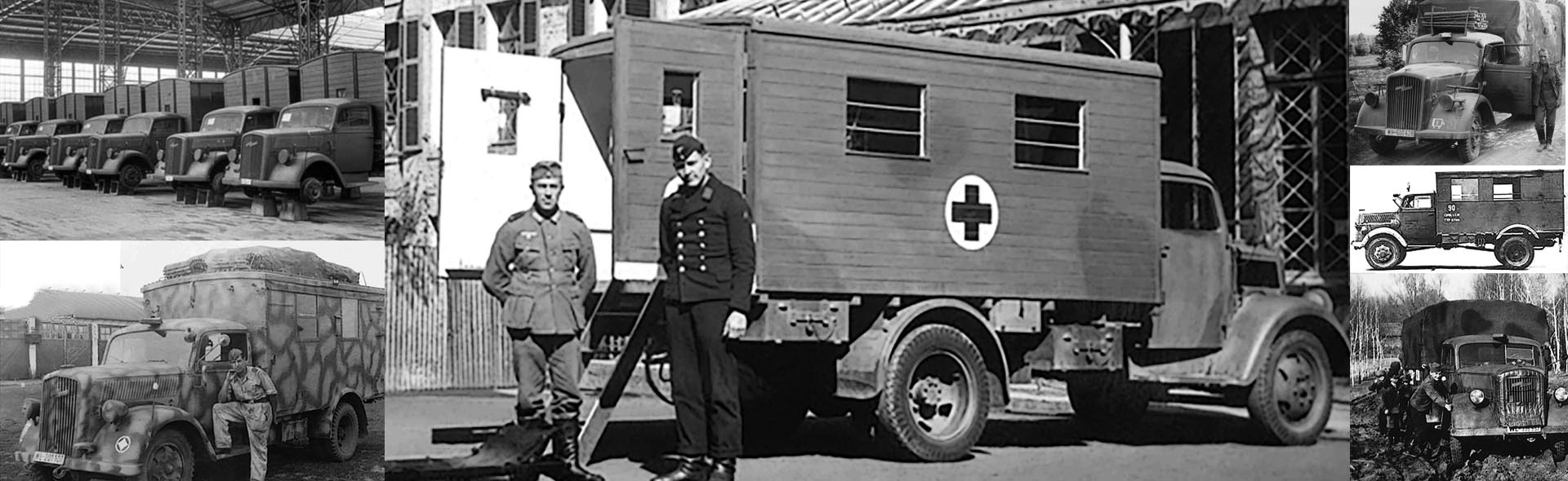 OPEL-BLITZ 3,6-6700A Kfz.305 Ambulance( White color rear cabin )