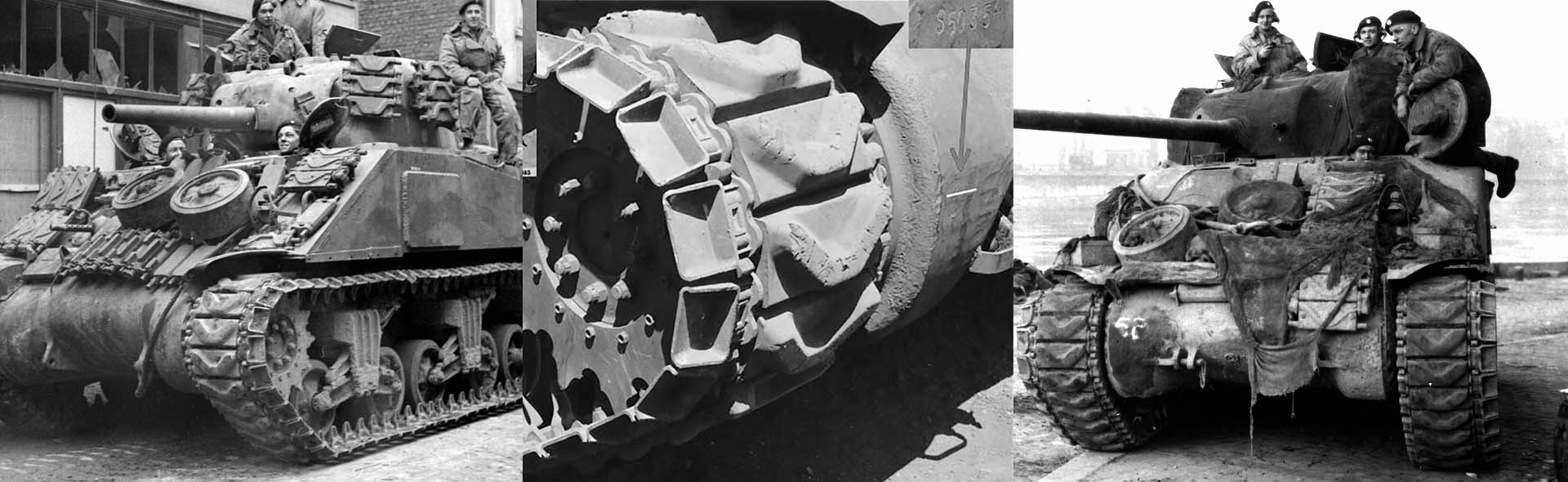 Sherman M4 tank VVSS Suspension type - Metal Upgrade track link set (Model T48 Duck Bill)