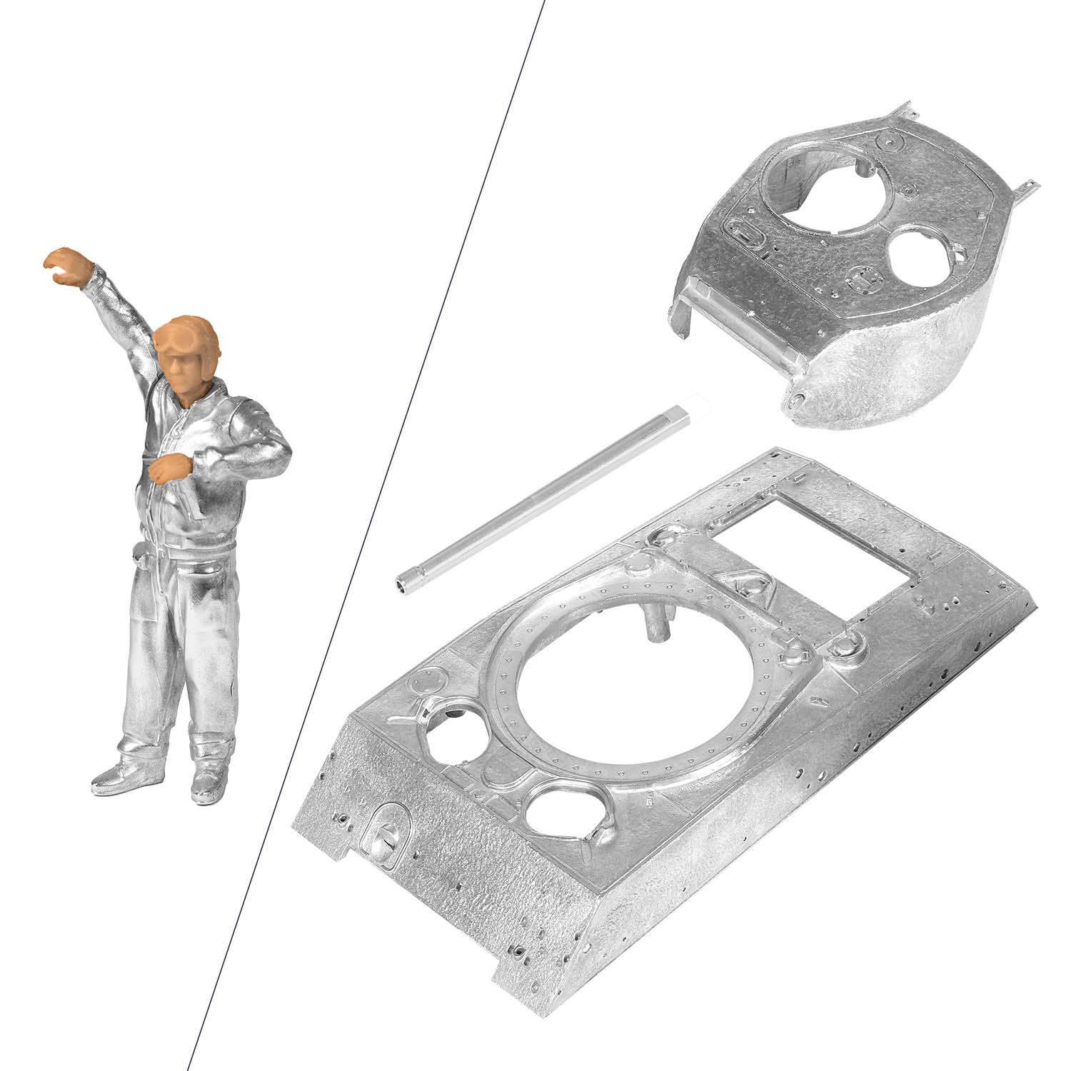 变速箱罩--美国中型坦克谢尔曼巨无霸M4A3E2 (75) “眼镜蛇王”-