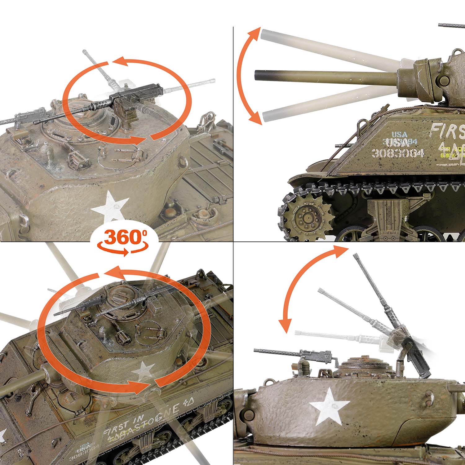 变速箱罩--美国中型坦克谢尔曼巨无霸M4A3E2 (75) “眼镜蛇王”-