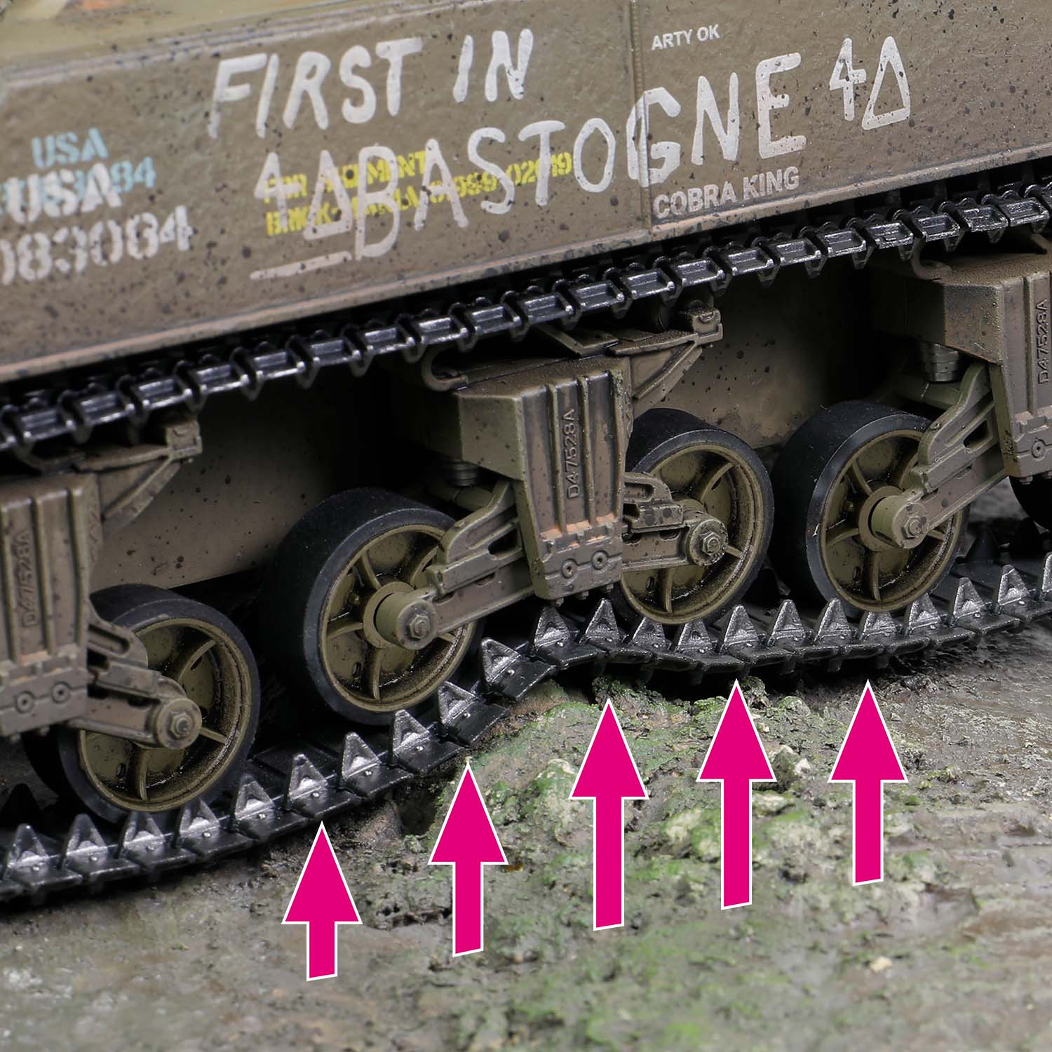 变速箱罩--美国中型坦克谢尔曼巨无霸M4A3E2 (75) “眼镜蛇王”-