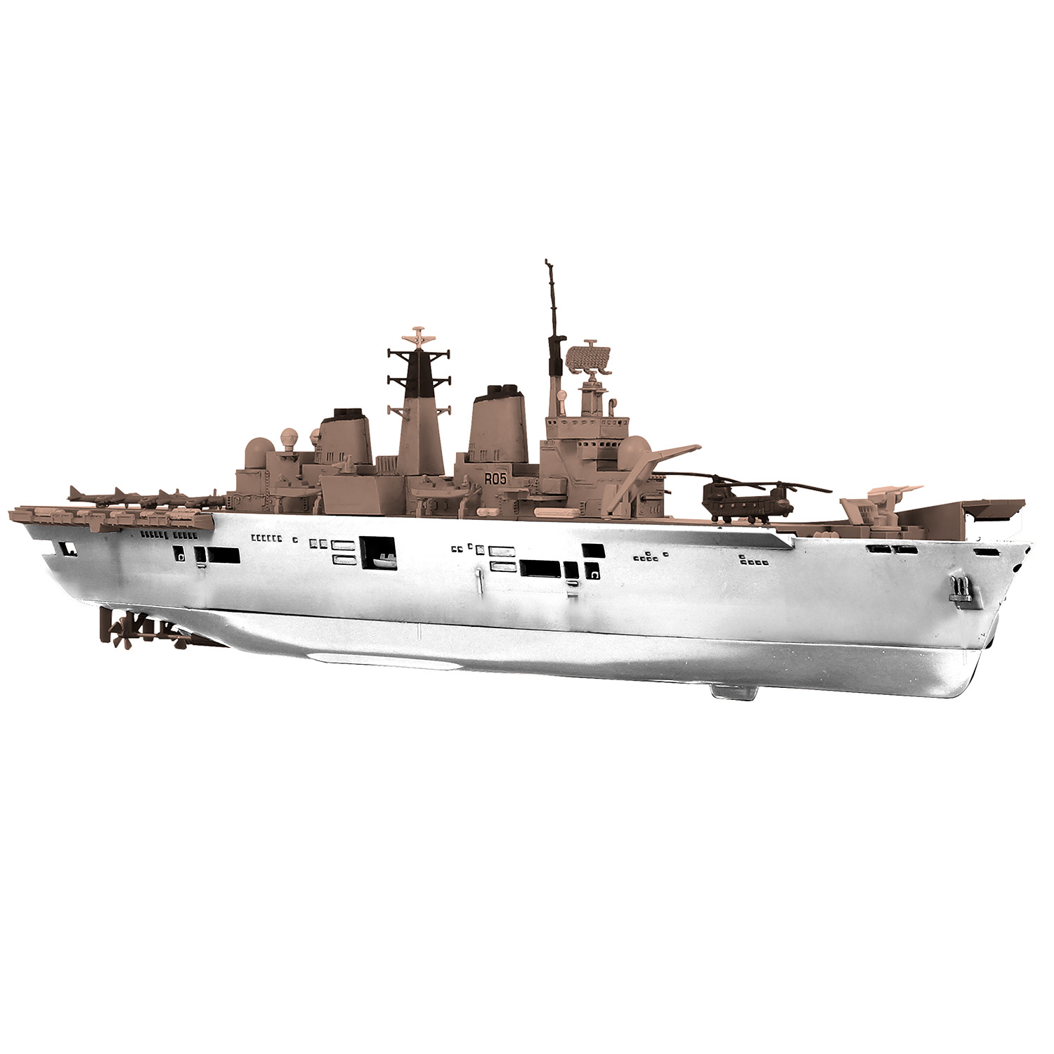 英國「無敵號」航空母艦(R05) - 船底版