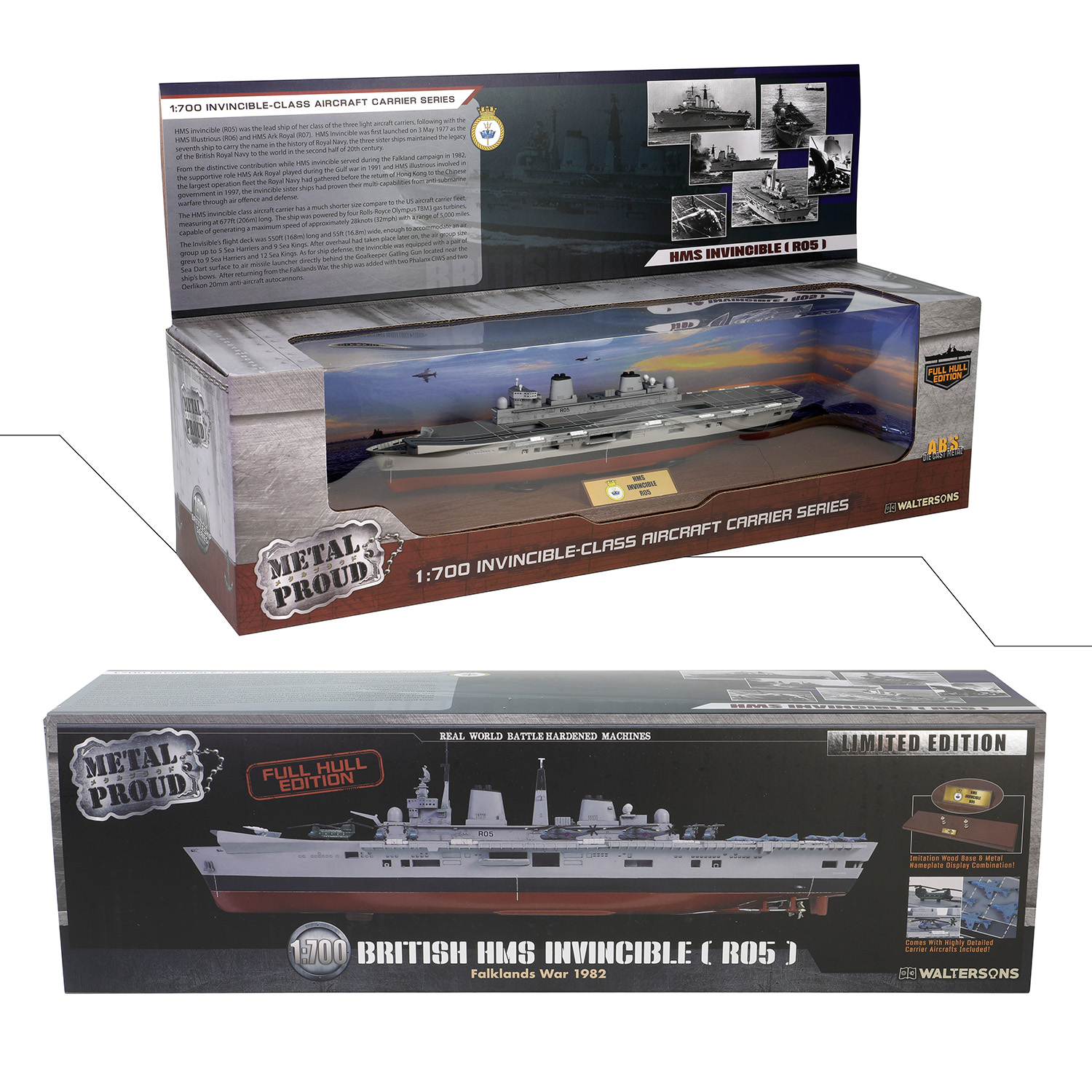 HMS Invincible (R05) light aircraft carrier - Full Hull edition