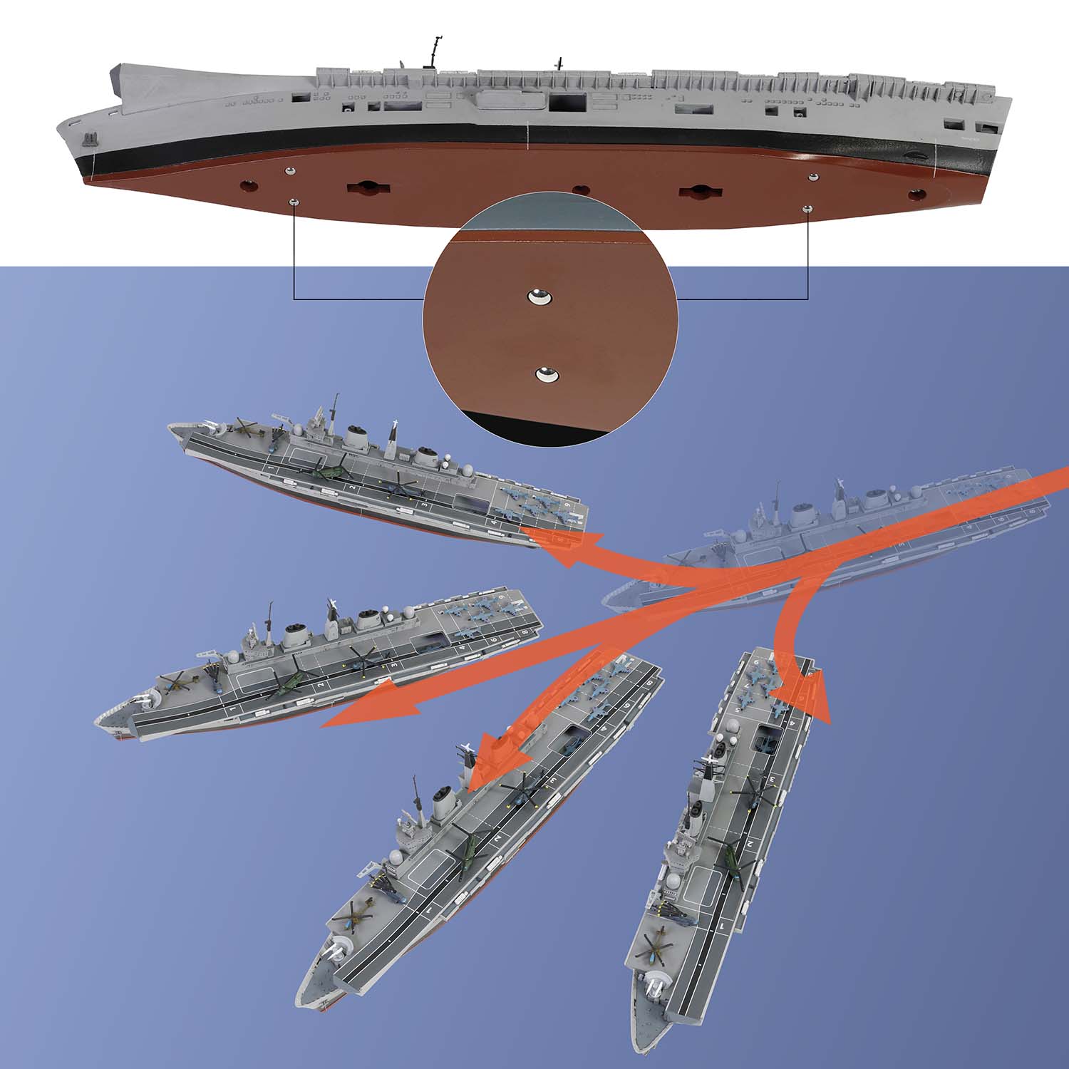英國「無敵號」航空母艦(R05) - 水線版