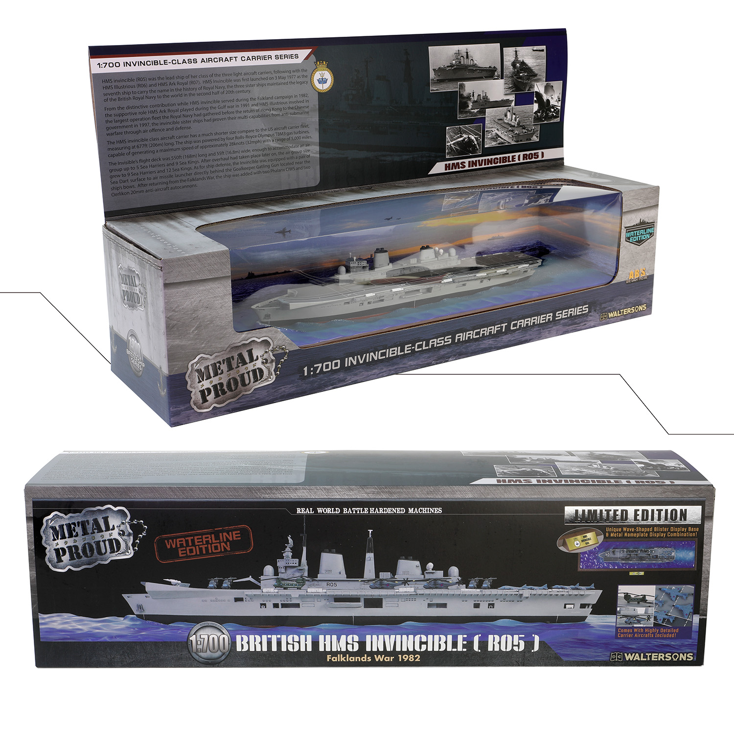 HMS Invincible light aircraft carrier (R05) - Waterline edition