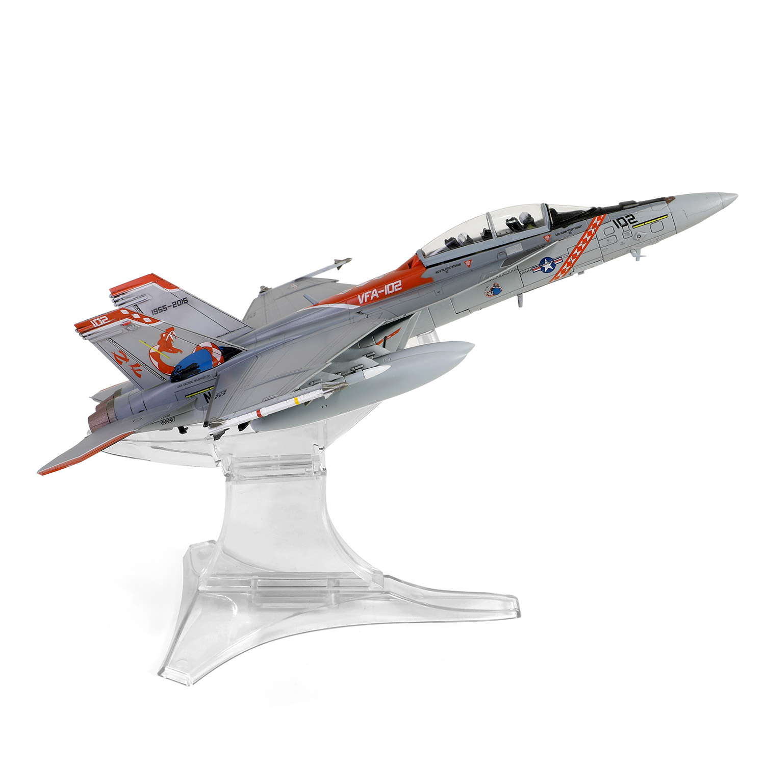 1:72 F/A-18F超級大黃蜂戰機 VFA-102 “響尾蛇”