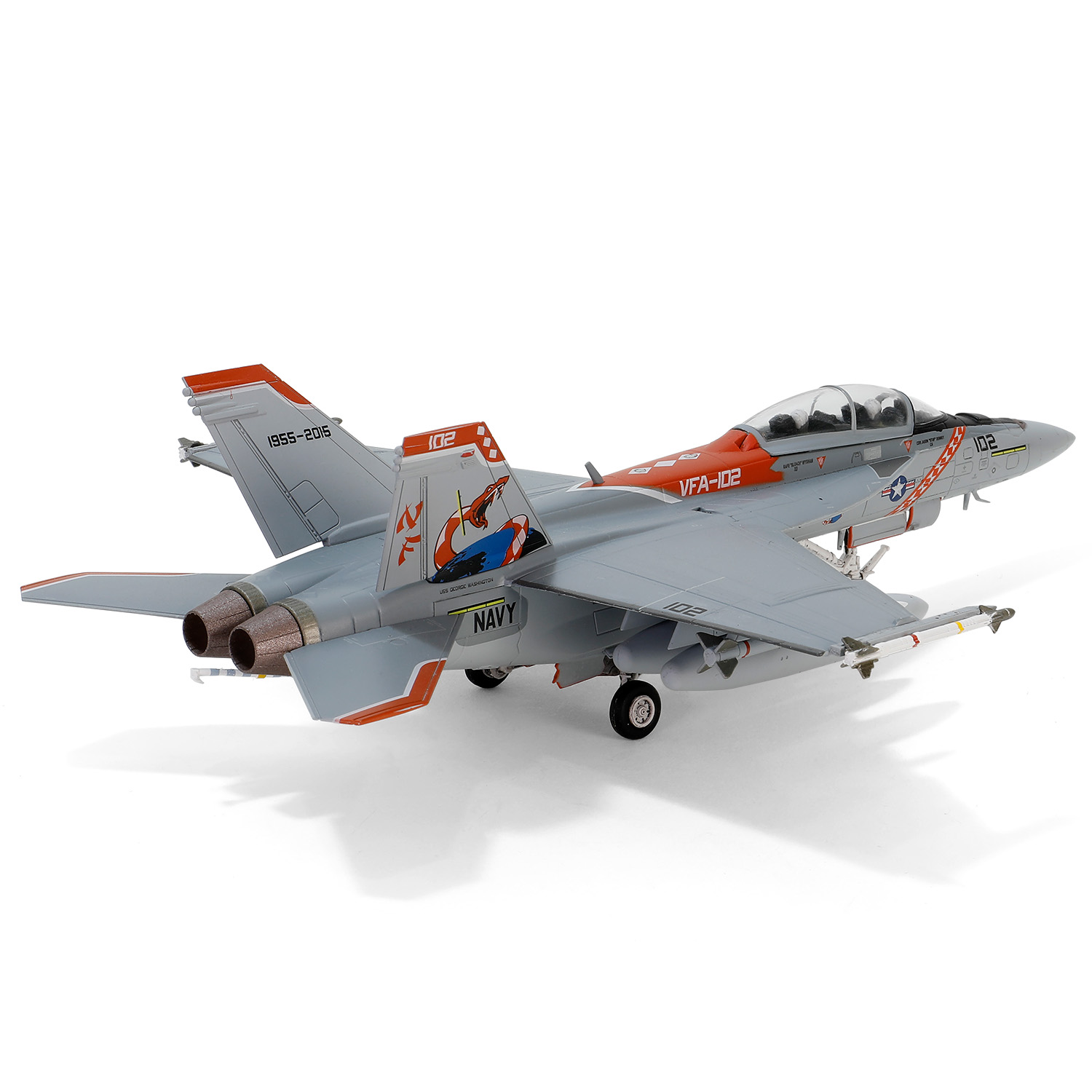 1:72 F/A-18F超級大黃蜂戰機 VFA-102 “響尾蛇”
