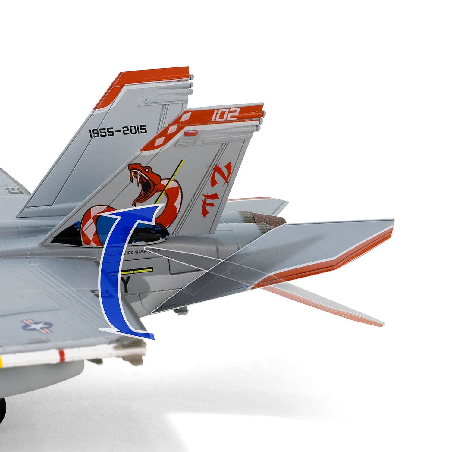 1:72 F/A-18F超級大黃蜂戰機 VFA-102 “響尾蛇”