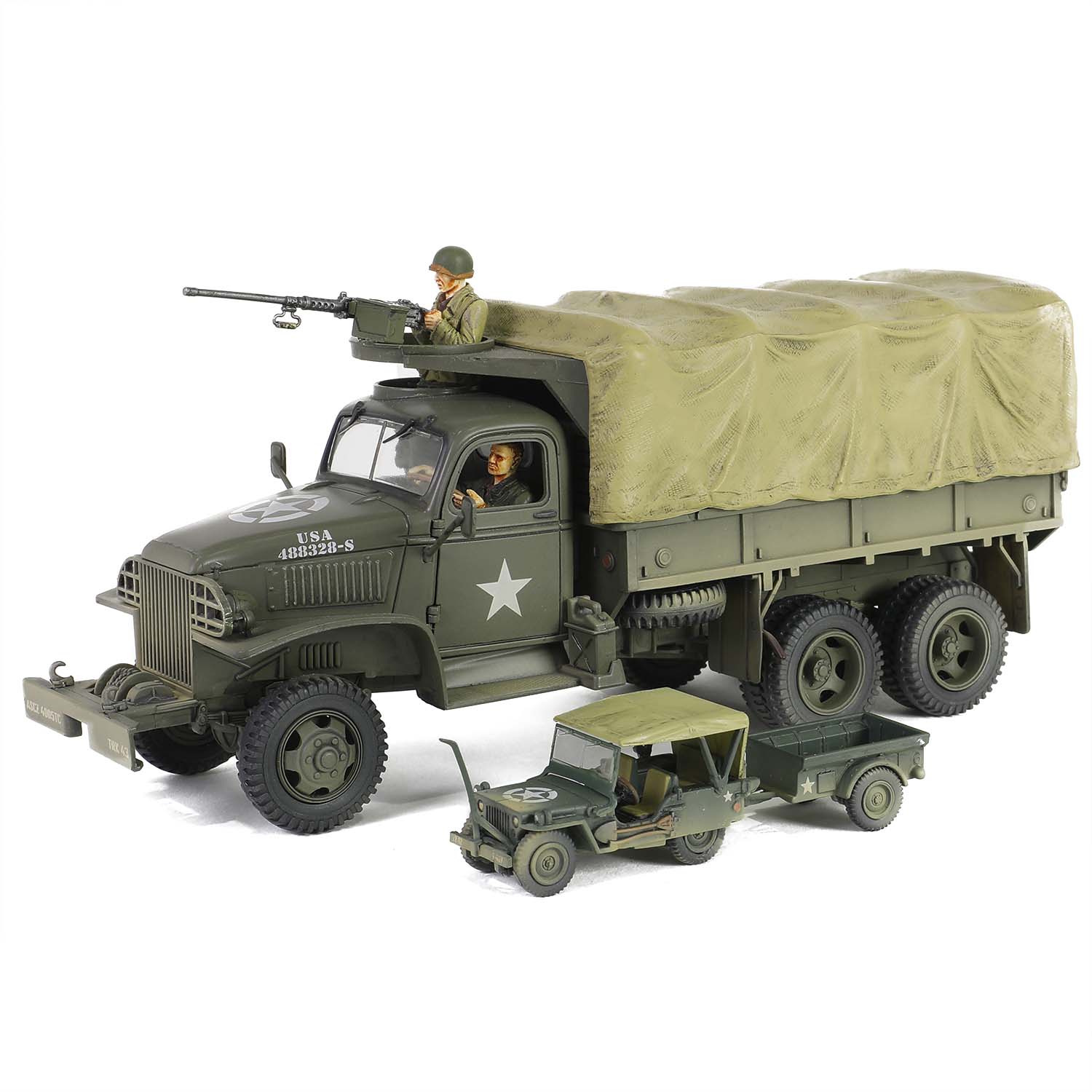 美國威利斯"吉普"四輪驅動越野車(附有拖車)