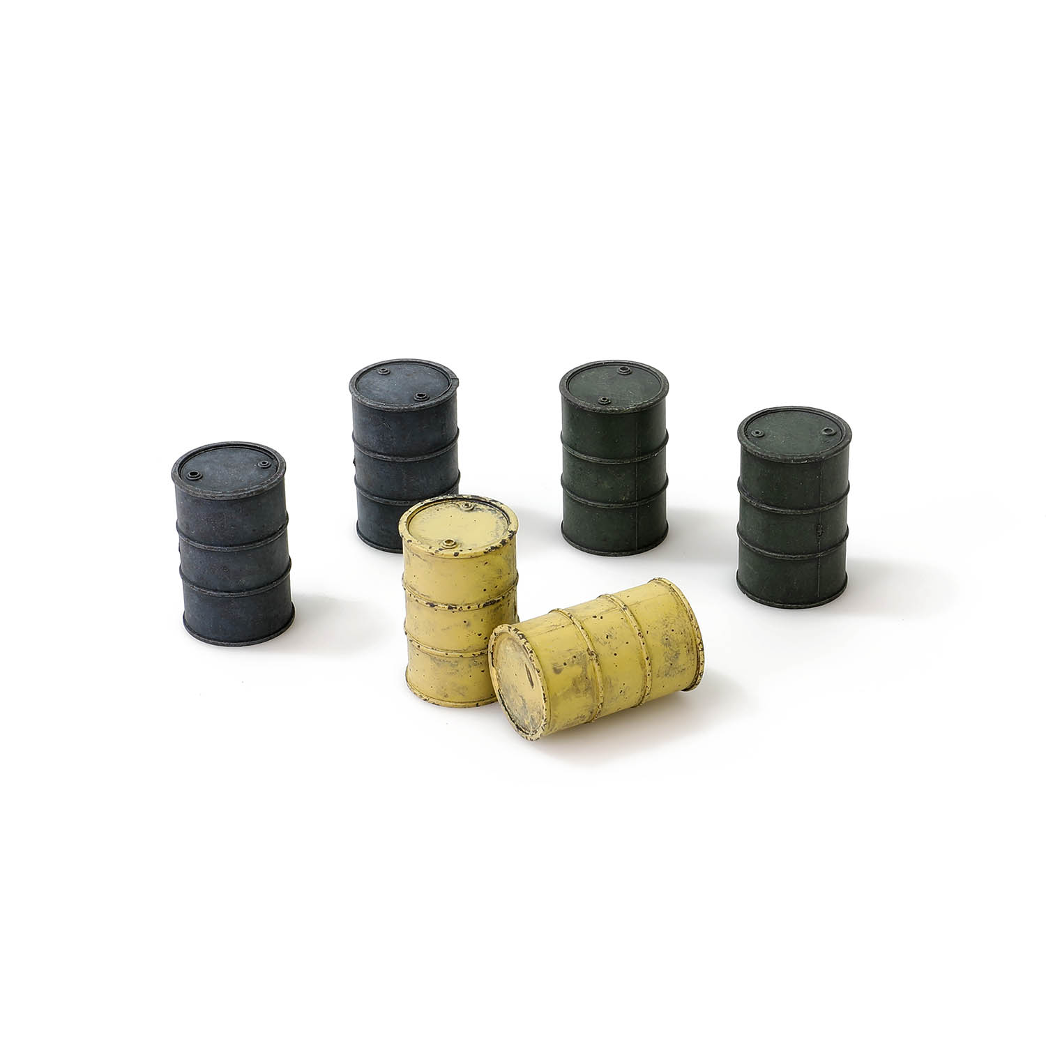 二戰場景佈置配件系列 - 路標與油桶套裝